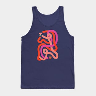 Labyrinth funny flower Tank Top